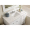 James Martin Palisades 48" Single Vanity Bright White with 3 cm Arctic Fall Solid Surface Top 527-V48-BW-3AF