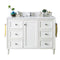 James Martin Copper Cove Encore 48" Single Vanity Bright White with 3 cm Classic White Quartz Top 301-V48-BW-3CLW