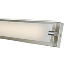 Abra Lighting 40" Vanity MBear Edged Frost Glass Panel HI-Out Dim LED 20028WV-BN