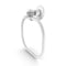 Allied Brass Continental Collection Towel Ring with Dotted Accents 2016D-WHM