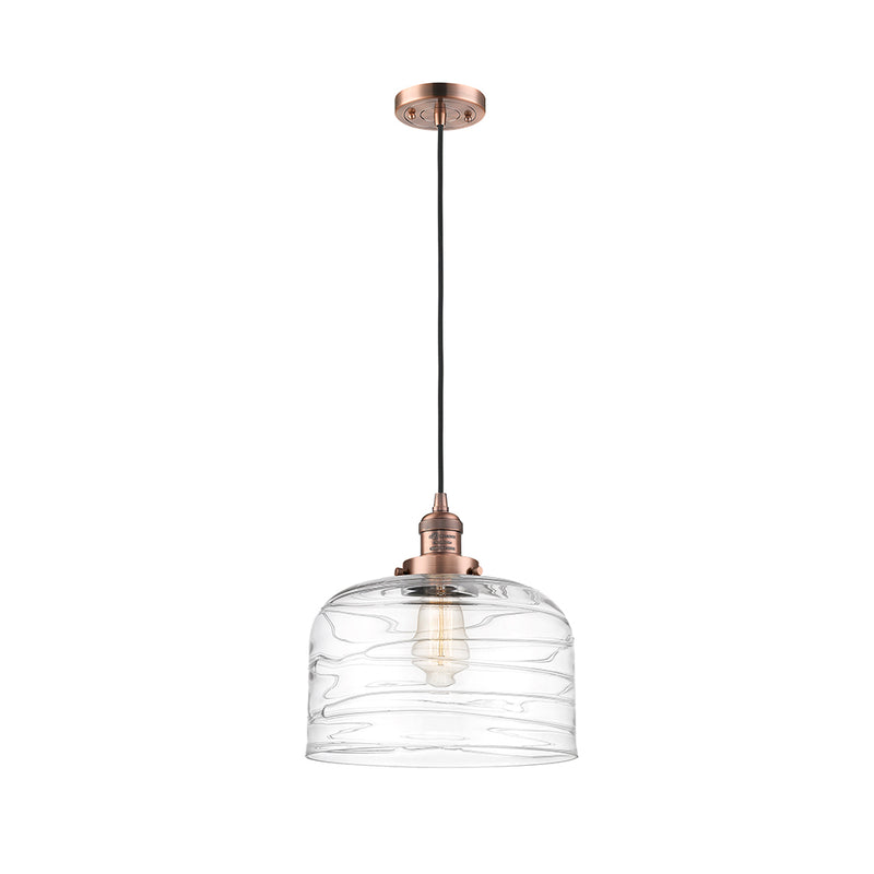 Innovations Lighting X-Large Bell 1 Light Mini Pendant part of the Franklin Restoration Collection 201C-AC-G713-L