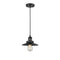 Railroad Mini Pendant shown in the Matte Black finish with a Matte Black shade