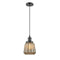 Chatham Mini Pendant shown in the Oil Rubbed Bronze finish with a Mercury shade