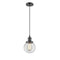 Beacon Mini Pendant shown in the Oil Rubbed Bronze finish with a Clear shade