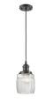 Innovations Lighting Colton 1-100 watt 8 inch Oil Rubbed Bronze Mini Pendant with Thick Clear Halophane glass 201COBG302