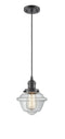 Innovations Lighting Small Oxford 1-100 watt 8 inch Oil Rubbed Bronze Mini Pendant with Clear glass 201COBG532
