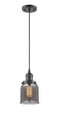 Innovations Lighting Small Bell 1-100 watt 5 inch Oil Rubbed Bronze Mini Pendant with Smoked glass 201COBG53