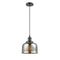 Bell Mini Pendant shown in the Oil Rubbed Bronze finish with a Silver Plated Mercury shade