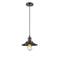 Railroad Mini Pendant shown in the Oil Rubbed Bronze finish with a Oil Rubbed Bronze shade