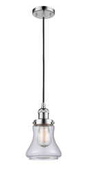 Innovations Lighting Bellmont 1-100 watt 6.5 inch Polished Chrome Mini Pendant with Clear glass 201CPCG192