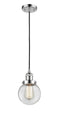 Innovations Lighting Beacon 1-100 watt 6 inch Polished Chrome Mini Pendant with Clear glass 201CPCG2026