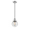 Beacon Mini Pendant shown in the Polished Chrome finish with a Seedy shade