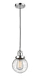 Innovations Lighting Beacon 1-100 watt 8 inch Antique Copper Mini Pendant with Seedy glass 201CPCG2046