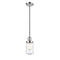 Dover Mini Pendant shown in the Polished Chrome finish with a Seedy shade