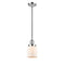 Bell Mini Pendant shown in the Polished Chrome finish with a Matte White shade