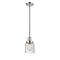 Bell Mini Pendant shown in the Polished Chrome finish with a Seedy shade