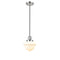 Oxford Mini Pendant shown in the Polished Nickel finish with a Matte White shade