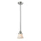 Cone Mini Pendant shown in the Polished Nickel finish with a Matte White shade