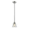 Cone Mini Pendant shown in the Polished Nickel finish with a Clear shade