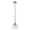 Bell Mini Pendant shown in the Polished Nickel finish with a Clear shade