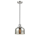 Bell Mini Pendant shown in the Polished Nickel finish with a Silver Plated Mercury shade