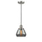 Fulton Mini Pendant shown in the Brushed Satin Nickel finish with a Plated Smoke shade