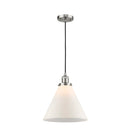 Cone Mini Pendant shown in the Brushed Satin Nickel finish with a Matte White shade