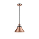 Briarcliff Mini Pendant shown in the Antique Copper finish with a Antique Copper shade