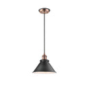 Briarcliff Mini Pendant shown in the Antique Copper finish with a Antique Copper shade