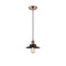 Railroad Mini Pendant shown in the Antique Copper finish with a Antique Copper shade