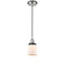 Bell Mini Pendant shown in the Polished Nickel finish with a Matte White shade