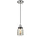 Bell Mini Pendant shown in the Polished Nickel finish with a Silver Plated Mercury shade