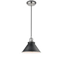 Briarcliff Mini Pendant shown in the Polished Nickel finish with a Polished Nickel shade