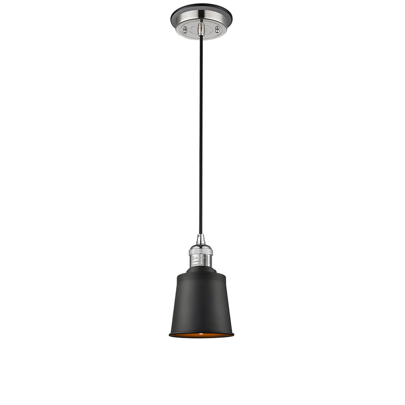 Addison Mini Pendant shown in the Polished Nickel finish with a Polished Nickel shade