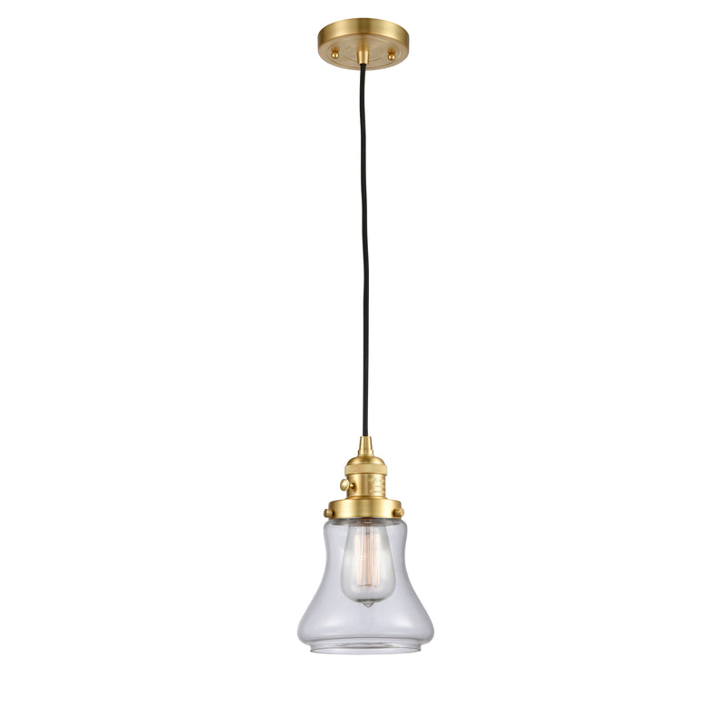 Innovations Lighting Bellmont 1 Light 6.25" Mini Pendant with Switch 201CSW-SG-G192