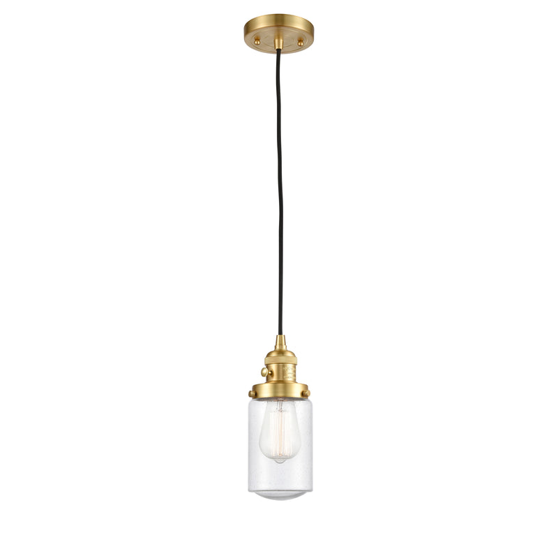 Innovations Lighting Dover 1 Light 4.5" Mini Pendant with Switch 201CSW-SG-G314