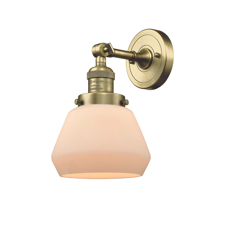 Innovations Lighting Fulton 1 Light Semi-Flush Mount Part Of The Franklin Restoration Collection 201F-AB-G171