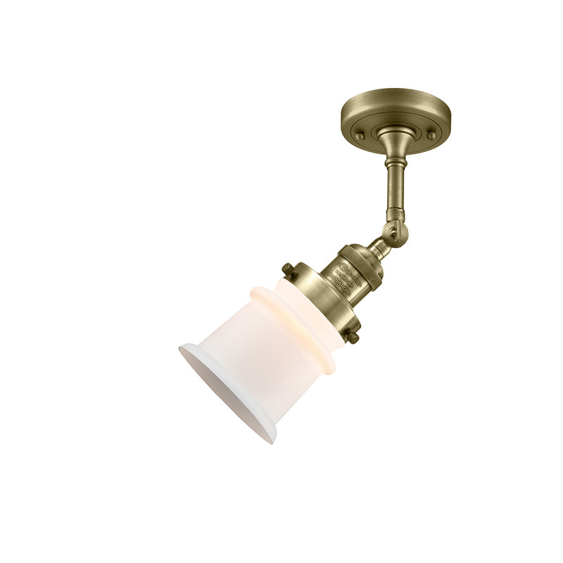 Innovations Lighting Small Canton 1 Light Semi-Flush Mount Part Of The Franklin Restoration Collection 201F-AB-G181S