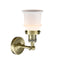 Innovations Lighting Small Canton 1 Light Semi-Flush Mount Part Of The Franklin Restoration Collection 201F-AB-G181S