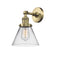 Innovations Lighting Large Cone 1 Light Semi-Flush Mount Part Of The Franklin Restoration Collection 201F-AB-G42