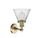 Innovations Lighting Large Cone 1 Light Semi-Flush Mount Part Of The Franklin Restoration Collection 201F-AB-G42-LED