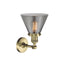 Innovations Lighting Large Cone 1 Light Semi-Flush Mount Part Of The Franklin Restoration Collection 201F-AB-G43-LED