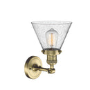 Innovations Lighting Large Cone 1 Light Semi-Flush Mount Part Of The Franklin Restoration Collection 201F-AB-G44