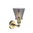 Innovations Lighting Small Cone 1 Light Semi-Flush Mount Part Of The Franklin Restoration Collection 201F-AB-G63-LED