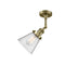 Innovations Lighting Small Cone 1 Light Semi-Flush Mount Part Of The Franklin Restoration Collection 201F-AB-G64-LED