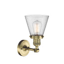 Innovations Lighting Small Cone 1 Light Semi-Flush Mount Part Of The Franklin Restoration Collection 201F-AB-G64