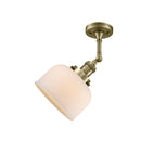 Innovations Lighting Large Bell 1 Light Semi-Flush Mount Part Of The Franklin Restoration Collection 201F-AB-G71