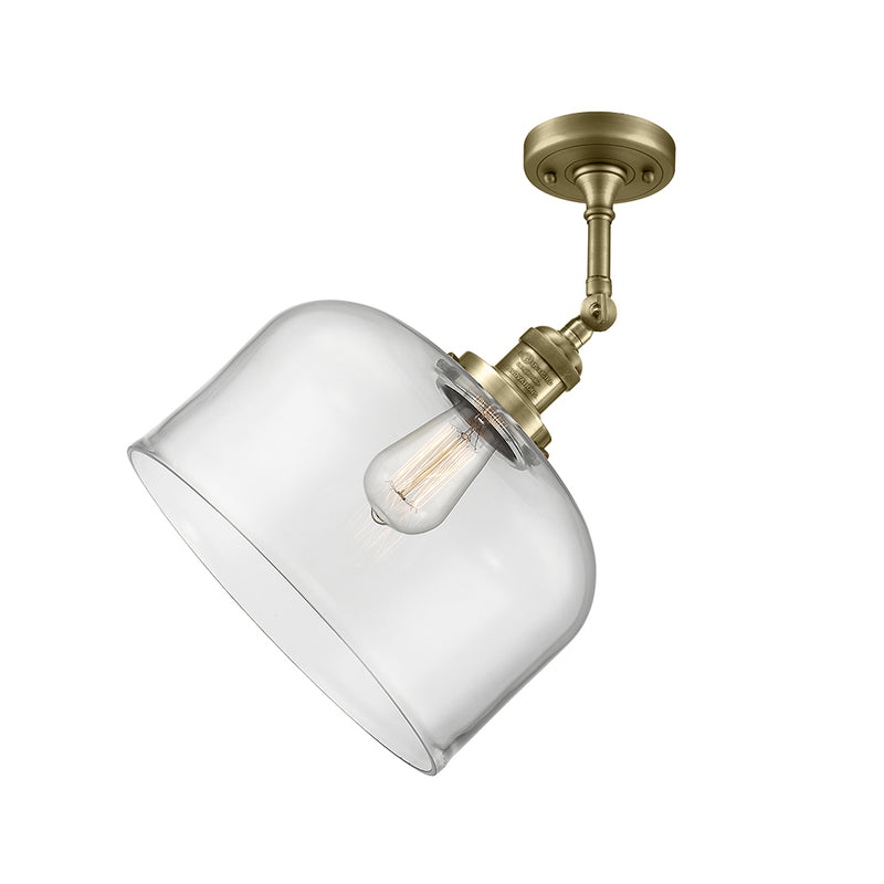 Innovations Lighting X-Large Bell 1 Light Semi-Flush Mount Part Of The Franklin Restoration Collection 201F-AB-G72-L