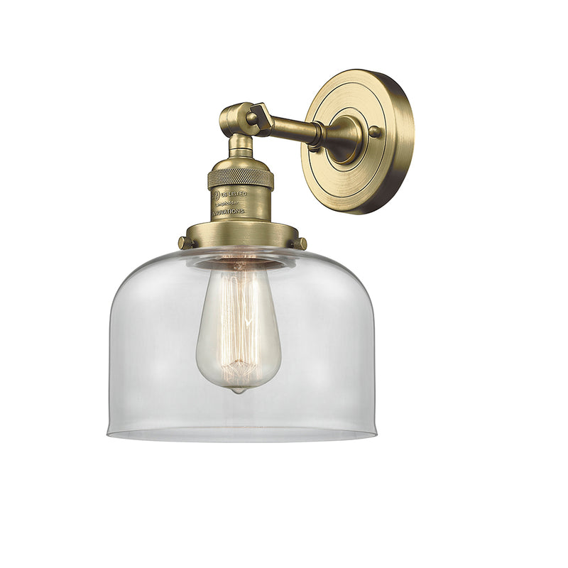 Innovations Lighting Large Bell 1 Light Semi-Flush Mount Part Of The Franklin Restoration Collection 201F-AB-G72