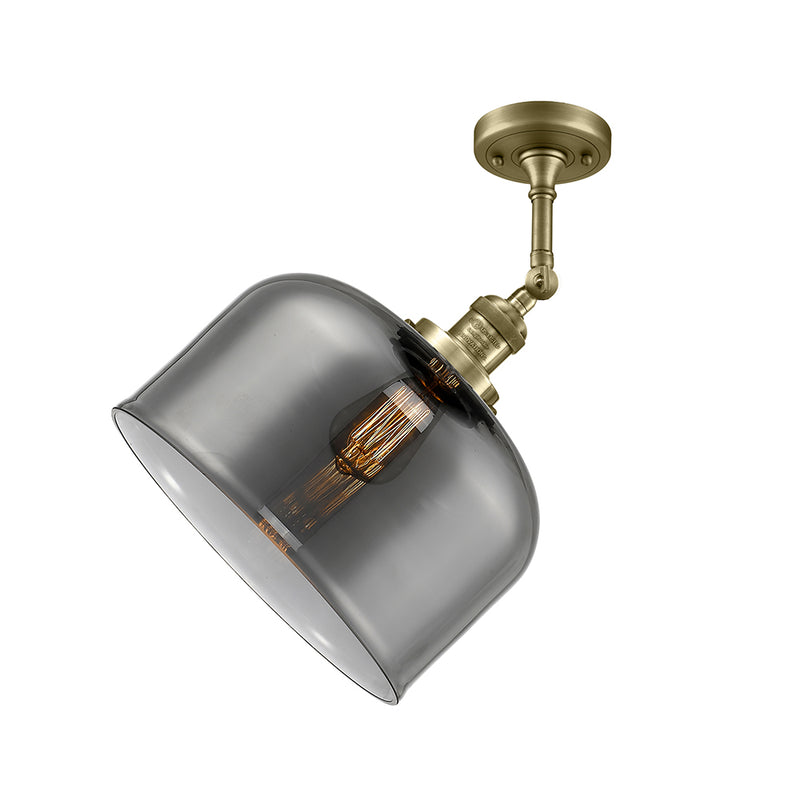 Innovations Lighting X-Large Bell 1 Light Semi-Flush Mount Part Of The Franklin Restoration Collection 201F-AB-G73-L